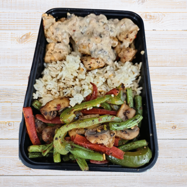 Chicken In Mashroom With Veggies