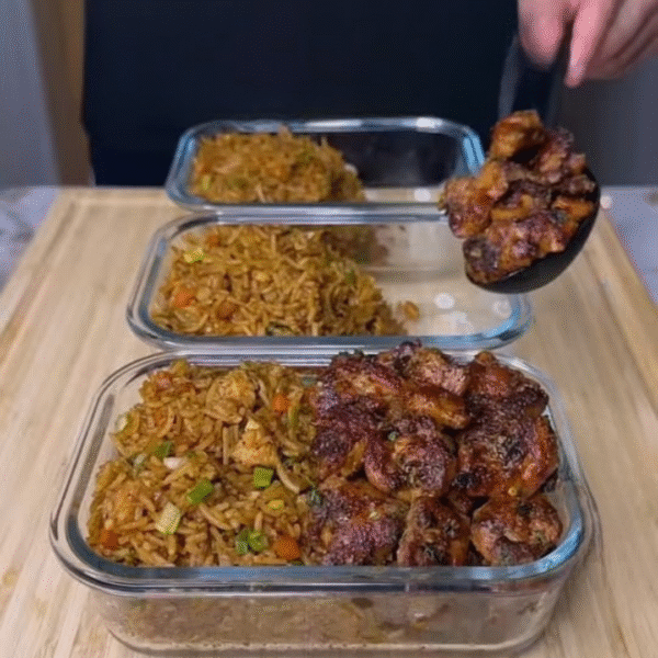 Garlic Chicken Fried Rice