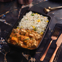 Italian Rice with Paneer Gravy