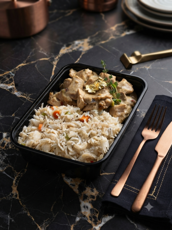 Creamy Paneer with Veg Rice